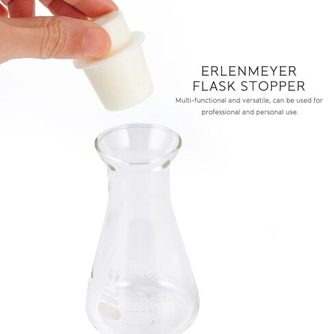 LIFKOME 5Pcs Conical Flask Stoppers Glass Tube Sealers for Laboratory Use for Test Tubes Smooth Design for Easy Insertion and Removal in Saudi Arabia
