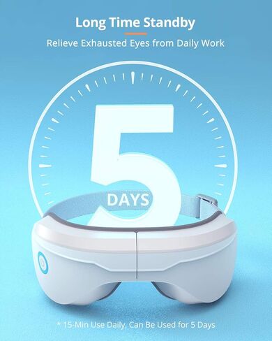 latumab Eye Massager with Heat, Heated Eye Mask with Bluetooth Music, Face Massager, Mask for Migraine & Headache Relief, Improved Sleep, Birthday Gifts for Mom Dad Women Men Her Him in Saudi Arabia