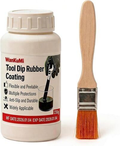 WanKuMi 230g Rubber Dip for Tools, Tool Handle Dip Coating, Liquid Rubber, Peelable Insulation, Waterproof, Flexible, Durable, Rubber Coating for Tool Handles Machine Parts, DIY Craft in Saudi Arabia
