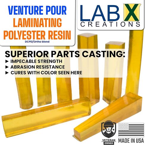 Premium Polyester Resin 1 Gallon + MEKP Catalyst, Low Viscosity Coating for Laminating Fiberglass mat,Biaxle&Cloth for ext/Interior of Boats,Canoe,RV,Car,Truck,Tailer,Surfboards; Hard NONTACKY Finish in Saudi Arabia