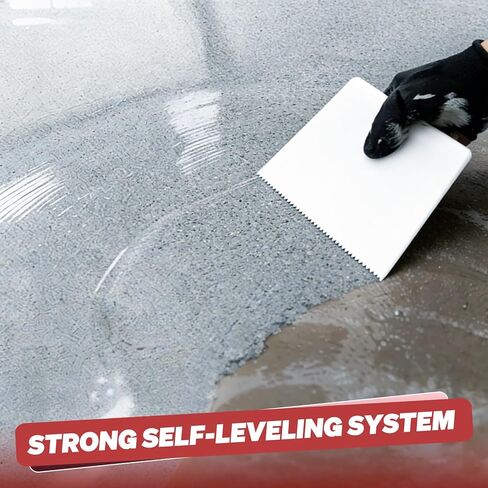 DWIL Epoxy Colored Sand Floor Paint with Primer, Epoxy Quartz Sand Floor Coating Kit for Concrete -Self-Leveling, Water-Based, Low Odor - 2kg, Light Gray in Kuwait