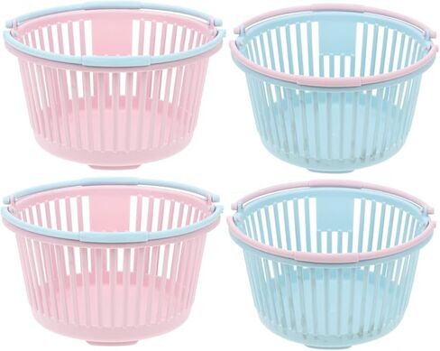 4-Pack Plastic Berry Picking Baskets with Ergonomic Handles Portable Fruit Collection Containers for Garden Kitchen Outdoor Use Stackable Storage in Saudi Arabia