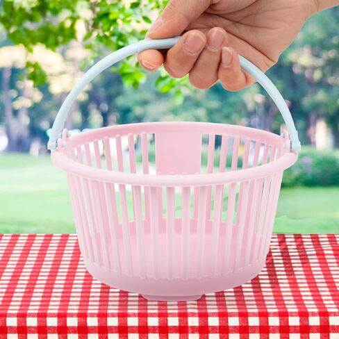 4-Pack Plastic Berry Picking Baskets with Ergonomic Handles Portable Fruit Collection Containers for Garden Kitchen Outdoor Use Stackable Storage in Saudi Arabia