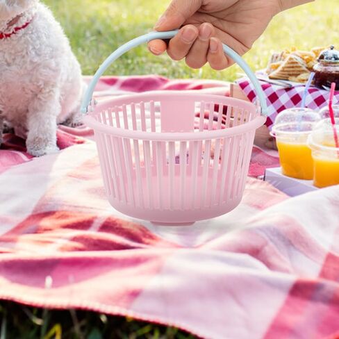 4-Pack Plastic Berry Picking Baskets with Ergonomic Handles Portable Fruit Collection Containers for Garden Kitchen Outdoor Use Stackable Storage in Saudi Arabia