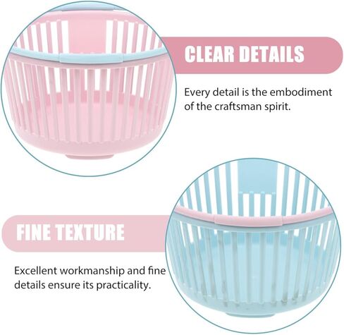 4-Pack Plastic Berry Picking Baskets with Ergonomic Handles Portable Fruit Collection Containers for Garden Kitchen Outdoor Use Stackable Storage in Saudi Arabia