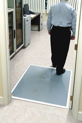 Clean Room Sticky Mat Frame - with 1 Pad (30 Sheets), White in Kuwait