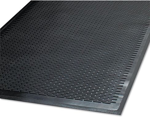 Guardian 14040600 Clean Step Outdoor Rubber Scraper Mat, Polypropylene, 48 x 72, Black in Saudi Arabia