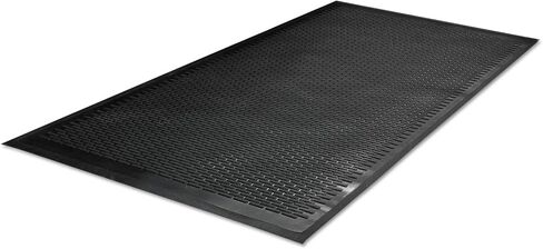 Guardian 14040600 Clean Step Outdoor Rubber Scraper Mat, Polypropylene, 48 x 72, Black in Saudi Arabia