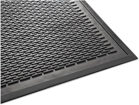 Guardian 14040600 Clean Step Outdoor Rubber Scraper Mat, Polypropylene, 48 x 72, Black in Saudi Arabia