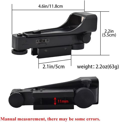 Piaoyu Plastic Red Dot Sight Gun Holographic Sight Reflex Sight for 11mm Rail, Pellet Gun/Pistol Scope in Kuwait