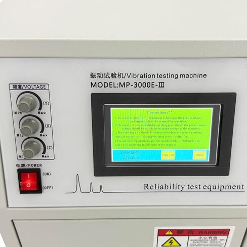 MP-3000E+ X/Y/Z منضدة اختبار الاهتزاز المحورية للتحكم الرقمي من النوع المنفصل 1-400 هرتز تردد متغير قابل للتعديل للإلكترونيات/الميكانيكية 1.5 كيلو وات 110 فولت in Saudi Arabia