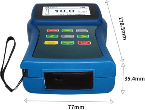 Portable Digital Vibration Meter, Mechanical Vibrometer Analyzer, with Split Sensor, Measurement Range 0.01~199.9mm/s, Data Storage, for Motors, Engines, Generator in Kuwait