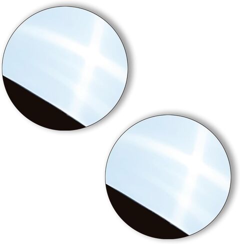 Aogigigio 2pcs Desk Mirror Office Cubicle - Adjustable Rear View Computer Monitor Small Removable Mirror to See Behind You for Work Accessories, 2inch in Kuwait