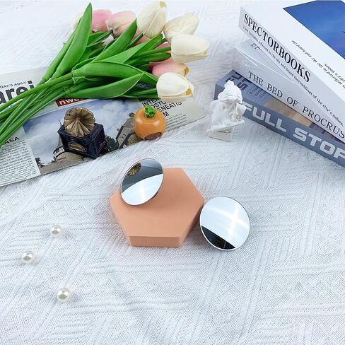 Aogigigio 2pcs Desk Mirror Office Cubicle - Adjustable Rear View Computer Monitor Small Removable Mirror to See Behind You for Work Accessories, 2inch in Kuwait