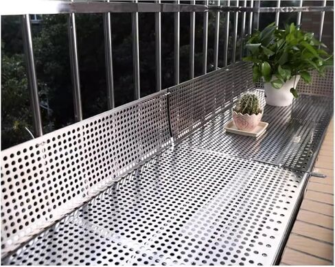 لوح مثقوب من الفولاذ المقاوم للصدأ 304 - شبكات شاشة زخرفية مضادة للسرقة للقطط لحماية الشرفة، لوحة شبكية صناعية (70 × 100 سم) in Kuwait