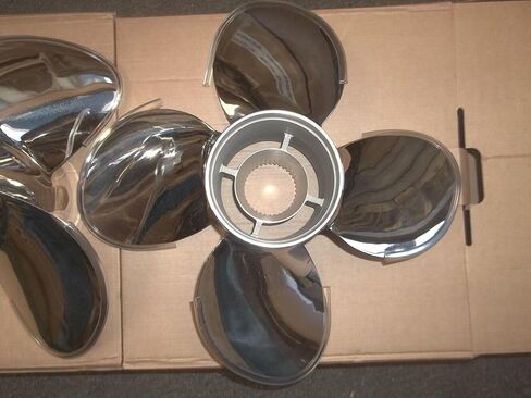 FASWORX 22P 3-4 Blade Stainless Steel Propeller Set Compatible with Mercruiser Mercury Bravo III Three 14 1/4 x 22 16 x 22P in Kuwait