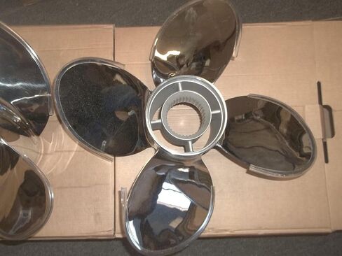 FASWORX 22P 3-4 Blade Stainless Steel Propeller Set Compatible with Mercruiser Mercury Bravo III Three 14 1/4 x 22 16 x 22P in Kuwait