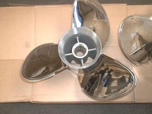 FASWORX 22P 3-4 Blade Stainless Steel Propeller Set Compatible with Mercruiser Mercury Bravo III Three 14 1/4 x 22 16 x 22P in Kuwait