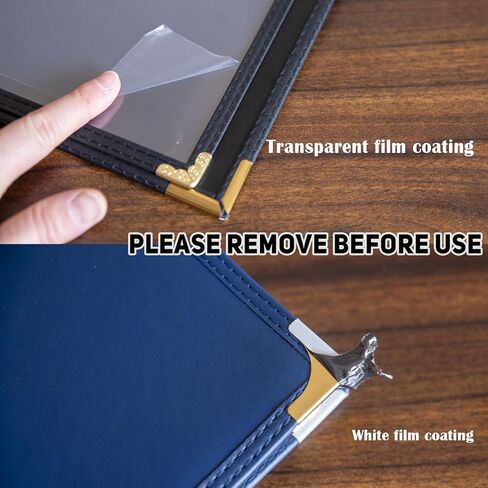 2 أغطية قائمة للمطعم مقاس 8.5 × 11 بوصة، حامل قائمة من الجلد الصناعي الأسود مع صفحتين (4 مشاهدات)، قائمة النبيذ وكتاب قائمة العشاء لمقهى الفندق in Kuwait