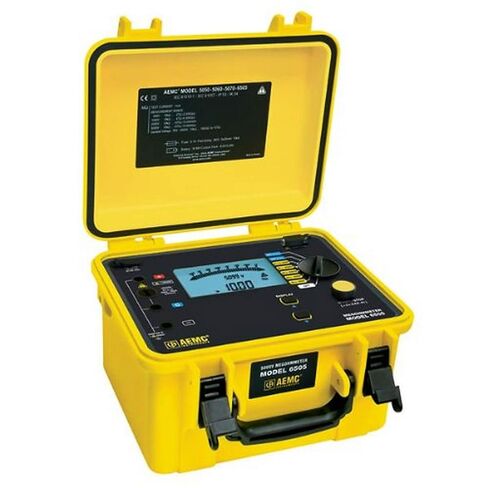 AEMC 6505 مقياس ميغا أوم، مقاومة 10 تيرا أوم، 500 فولت، 1000 فولت، 2500 فولت، 5000 فولت اختبار الجهد in Kuwait