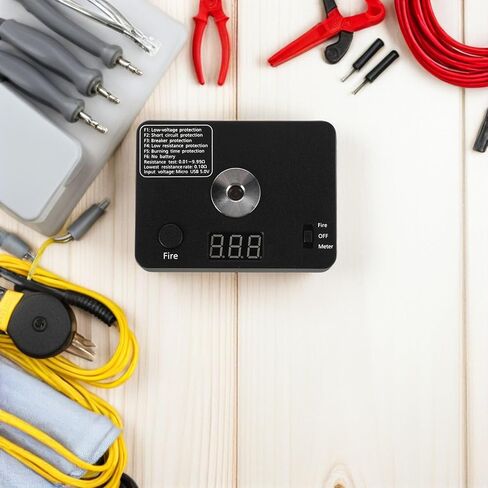 جهاز اختبار حزمة ملف أوم صغير لقياس المقاومة الدقيق، أداة كهربائية مدمجة خفيفة الوزن لاختبار الدوائر DIY، تصميم آمن للكهربائيين والإصلاحات الميدانية in Kuwait