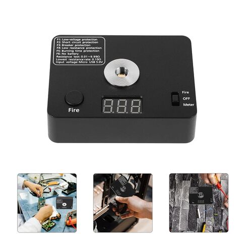 جهاز اختبار حزمة ملف أوم صغير لقياس المقاومة الدقيق، أداة كهربائية مدمجة خفيفة الوزن لاختبار الدوائر DIY، تصميم آمن للكهربائيين والإصلاحات الميدانية in Kuwait