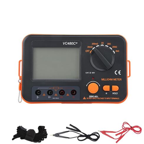 VC480C 0.01m2k 6Gear Digital Milliohmmeter 4Wire Measurement DC Low Resistance Tester in Saudi Arabia
