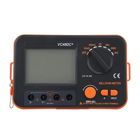 VC480C 0.01m2k 6Gear Digital Milliohmmeter 4Wire Measurement DC Low Resistance Tester in Saudi Arabia