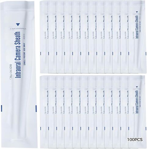 100 Disposable PVC Endo-Camera Covers, Sanitary Protective Sleeves for Dental Imaging, Single-Use for Clean Procedures in Saudi Arabia