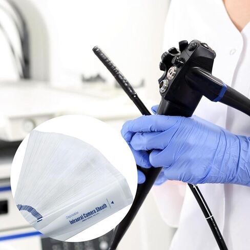 100 Disposable PVC Endo-Camera Covers, Sanitary Protective Sleeves for Dental Imaging, Single-Use for Clean Procedures in Saudi Arabia