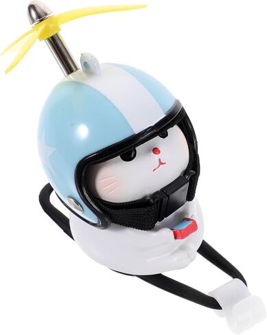 Cat Bike Bells with Propeller Helmet, Resin Handlebars Mount Cat for Girls, Boy Bicycle Motorcycle Car Dashboard Decoration Accessories in Saudi Arabia