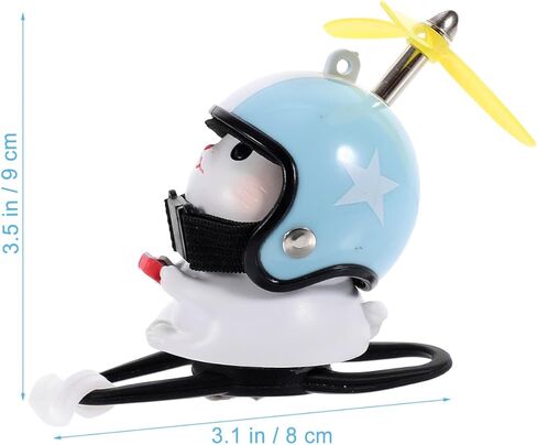 Cat Bike Bells with Propeller Helmet, Resin Handlebars Mount Cat for Girls, Boy Bicycle Motorcycle Car Dashboard Decoration Accessories in Saudi Arabia
