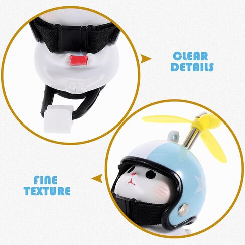 Cat Bike Bells with Propeller Helmet, Resin Handlebars Mount Cat for Girls, Boy Bicycle Motorcycle Car Dashboard Decoration Accessories in Saudi Arabia