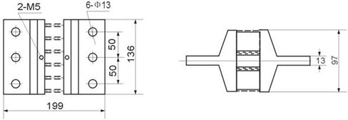 A FL－2 3000A 75MV Current Shunt DC Shunt in Saudi Arabia