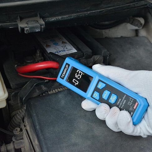 Digital Clamp Meter Multimeter with U-Shaped Jaw for AC/DC Current & Voltage, Auto-ranging 4000 Counts Voltage Tester with Large LCD Backlight, Measuring Temperature Continuity Diode NCV in Kuwait