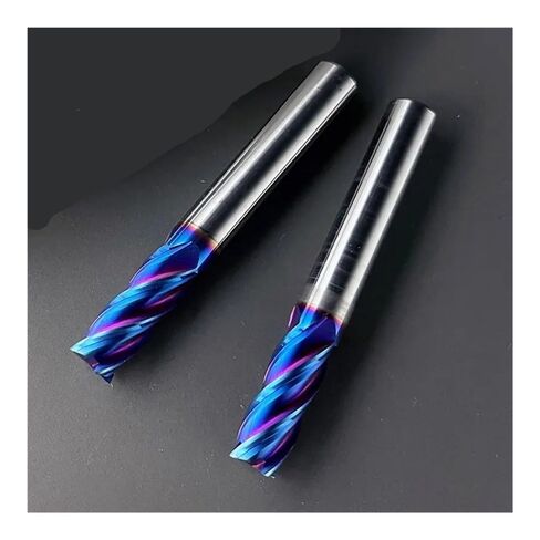 Carbide Flat End Mill Tungsten Cutter 4 Flute Metal Steel Machining Tool Square Router Bit HRC55(6x6x20x75,BB2055) in Saudi Arabia