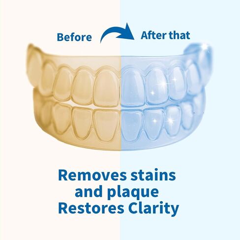 Retainer Cleaner Tablets for Invisalign, Mouth Guard Cleaner Tablets for Dental Appliances, Denture Cleaning Tablets 60 Counts in Saudi Arabia