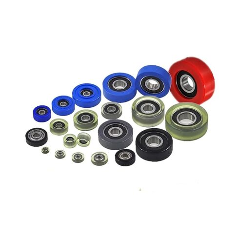 PU6000 6001 6200 6201 Coated Bearing wear-Resistant Roller Guide Roller Bearing Rubber Roller Bearing(PU600035-11,2Pcs) in Saudi Arabia