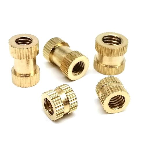 M1.6 M2 M2.5 M3 M4 M5 M6 M8 L=9/16mm Brass Copper Thread Embedded Nut Length 2-16mm 5/10/25/50Pcs(Length 9mm,50pcs M2.5(OD 3.5mm)) in Saudi Arabia