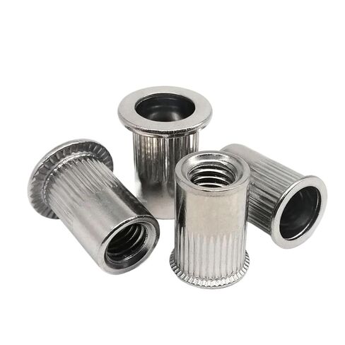 M3 M4 M5 M6 M8 M10 M12 316 A4-80 Stainless Steel Insert Rivet Nut Flat Head Small Rivnut Nutsert 10/20-100Pcs(Small Head,100pcs M4) in Saudi Arabia