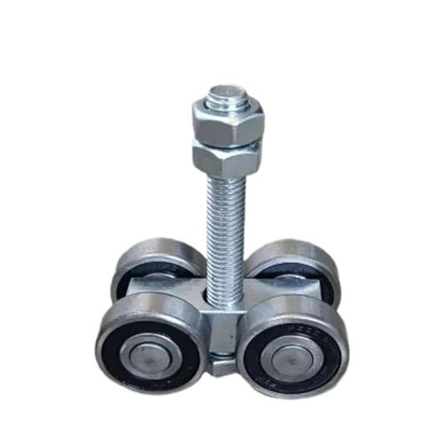 1pcs Box Rail Hnager Double Wheel Hanging Trolley Hanger Roller for Sliding Barn Door 4 Wheel Hoist Trolley with Rollers(Pink) in Saudi Arabia