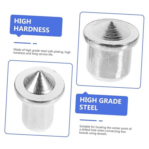 NUOBESTY Woodworking Dowel Pins Set 16-Piece Center Transfer Plugs for Accurate Alignment Steel Dowel Tools for DIY Furniture Projects in Saudi Arabia