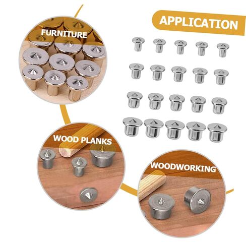 Zerodeko 20-Piece Dowel Pin Marker Alignment Tool Set for Woodworking Centering for Precision Hole Drilling and Woodworking Accessories in Saudi Arabia