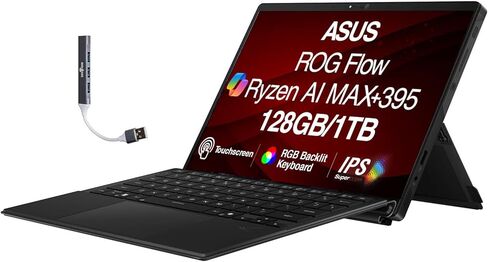 Asus Rog Flow Creator 2-in-1 كمبيوتر محمول 13.4 "شاشة تعمل باللمس IPS WQXGA (AMD AMD RYZEN AI MAX+ 395 ، 128GB LPDDR5X ، 1TB SSD ، RGB KB ، WIFI 7 ، WebCAM ، Bluetooth 5.4 ، Win 11 Pro) in Saudi Arabia