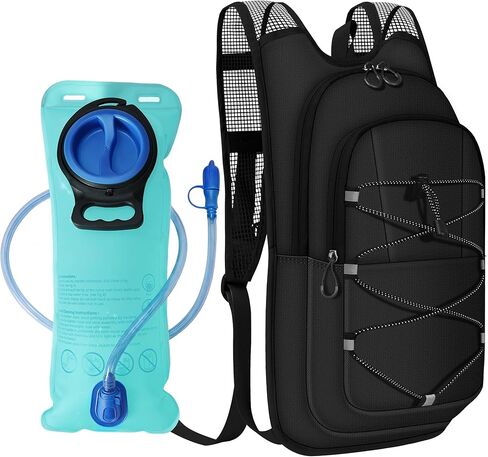 MIYCOO Hydration Backpack - Hiking Water Backpack with 2L Water Bladder | Running Hydration Vest Backpack for Men Women, Lightweight Hydration Pack for Hiking, Cycling, Climbing in Saudi Arabia