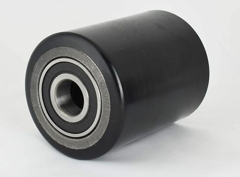 مجموعة كاملة من رافعة البليت/الشاحنة مع محاور، وعجلات قيادة مقاس 7 بوصة × 2 بوصة مع بكرة تحميل أمامية مقاس 3 بوصة × 3.75 بوصة مع محامل معرف 20 مم مداس بولي أسود مع أسطوانة خروج الدخول وأغطية واقية in Kuwait