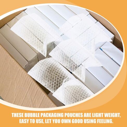 200 قطعة من أكياس الفقاعات الصغيرة من SAFIGLE مقاس 15 × 20 سم أكياس فقاعات بلاستيكية مقاومة للماء للتغليف والشحن وحماية التوسيد in Kuwait