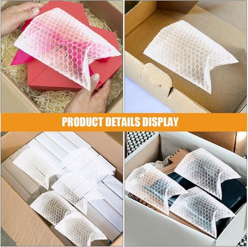 200 قطعة من أكياس الفقاعات الصغيرة من SAFIGLE مقاس 15 × 20 سم أكياس فقاعات بلاستيكية مقاومة للماء للتغليف والشحن وحماية التوسيد in Kuwait