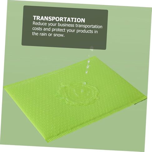 20pcs Waterproof Thickened Matte Film Bubble Courier Bags, Shockproof Protective Pouches for Clothing Packaging, 28x43cm Green and Black Po Film Envelopes in Saudi Arabia
