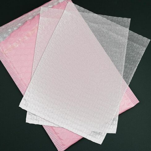 100pcs Thickened Bubble Pouches 20x25cm Double-layer Cushioning Bags Shockproof Packing Sleeves for Moving, Shipping, and Storage in Saudi Arabia